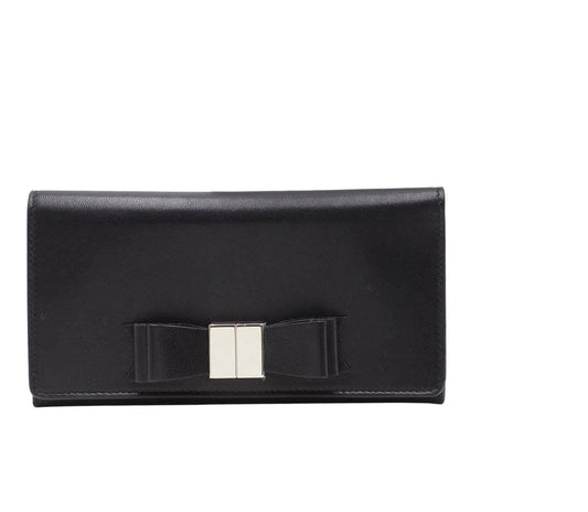 Unused Balenciaga Classic Ribbon Bow Bifold Long Wallet
