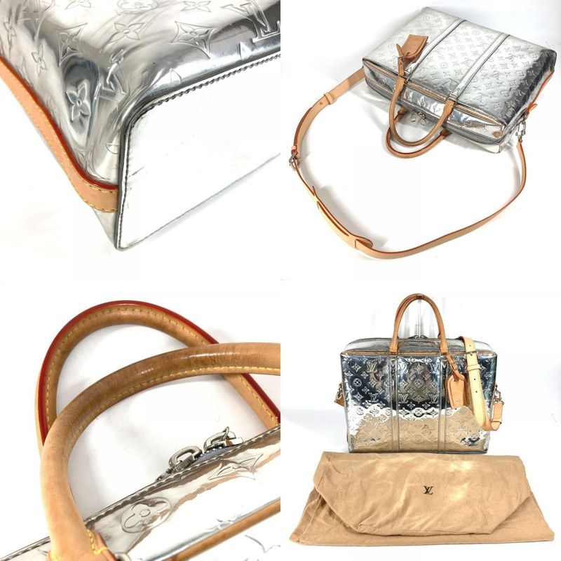 Louis Vuitton Business Bag Neo PDV Porte Documents Voyage M58755 Leather Silver