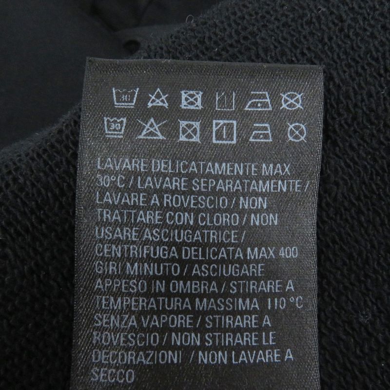 Balenciaga 22AW 578135 100% Cotton BB Logo Rhinestone Pullover Hoodie Black XS