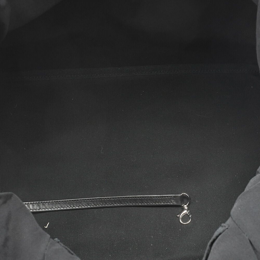 Chanel Tote Bag Nylon Unlimited Large Size Black Silver Hardware Brand [shipping