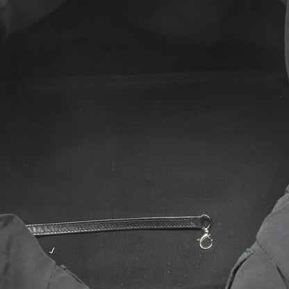 Chanel Tote Bag Nylon Unlimited Large Size Black Silver Hardware Brand [shipping