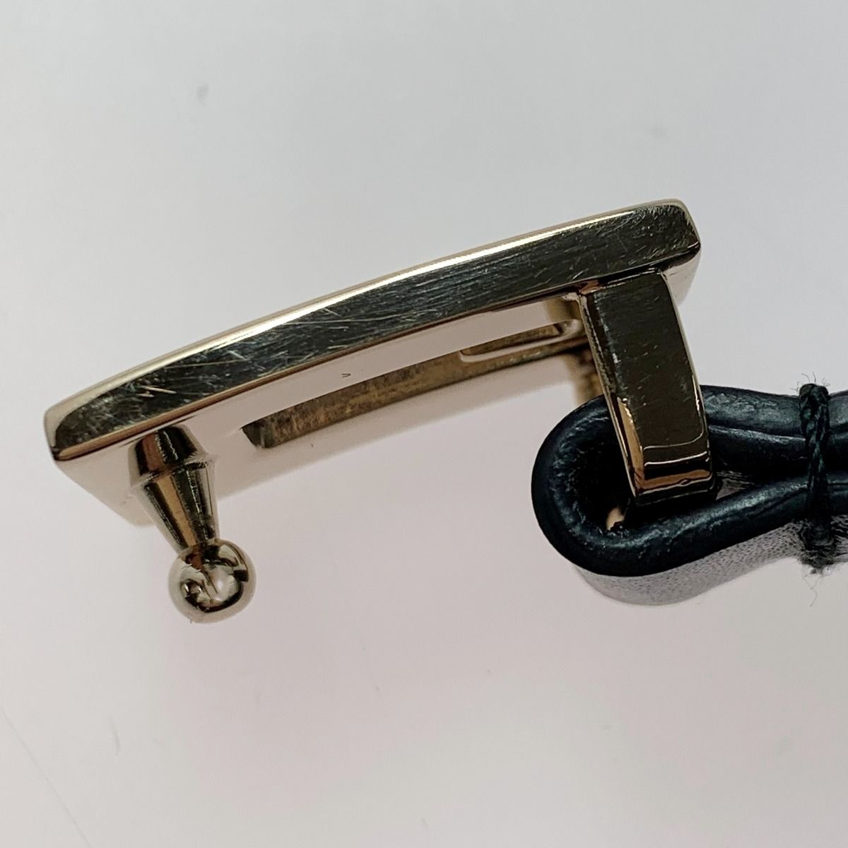 Gucci None Cowhide G Buckle Black Belt