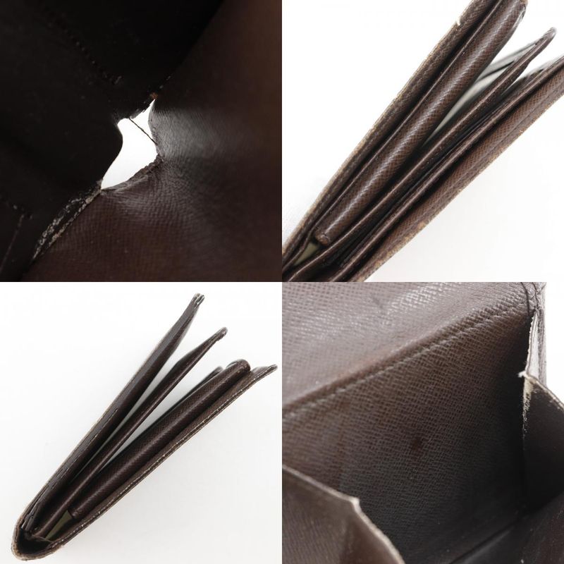 Louis Vuitton Portefeuille Florine N60011 Damier Canvas Brown Ri1186 Men's