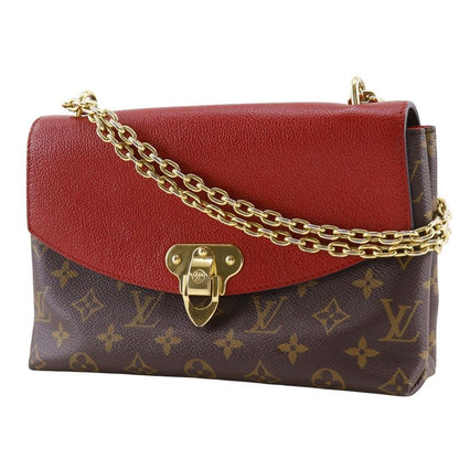 Louis Vuitton Saint Placide M43713 Monogram Canvas Threes Brown/red Ca2167