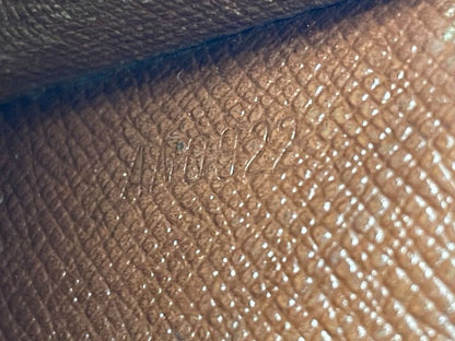 Louis Vuitton Monogram Pochette Porte Monet Cles Di Long Wallet M61725 Brown