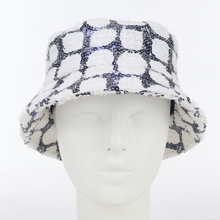 Chanel Bucket Hat Coco Mark Hat Cotton Polyamide Polyester Ladies