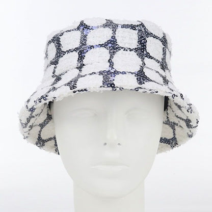 Chanel Bucket Hat Coco Mark Hat Cotton Polyamide Polyester Ladies