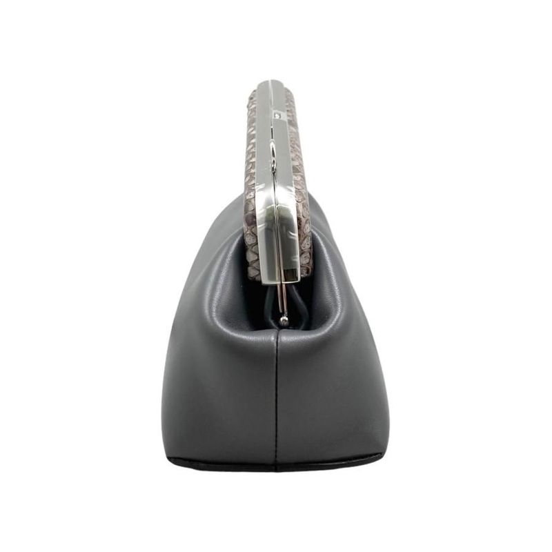 Fendi Shoulder Bag First Small Bag 8bp129 Agwr F1i00 Python Gray Silver