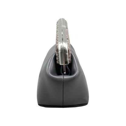 Fendi Shoulder Bag First Small Bag 8bp129 Agwr F1i00 Python Gray Silver