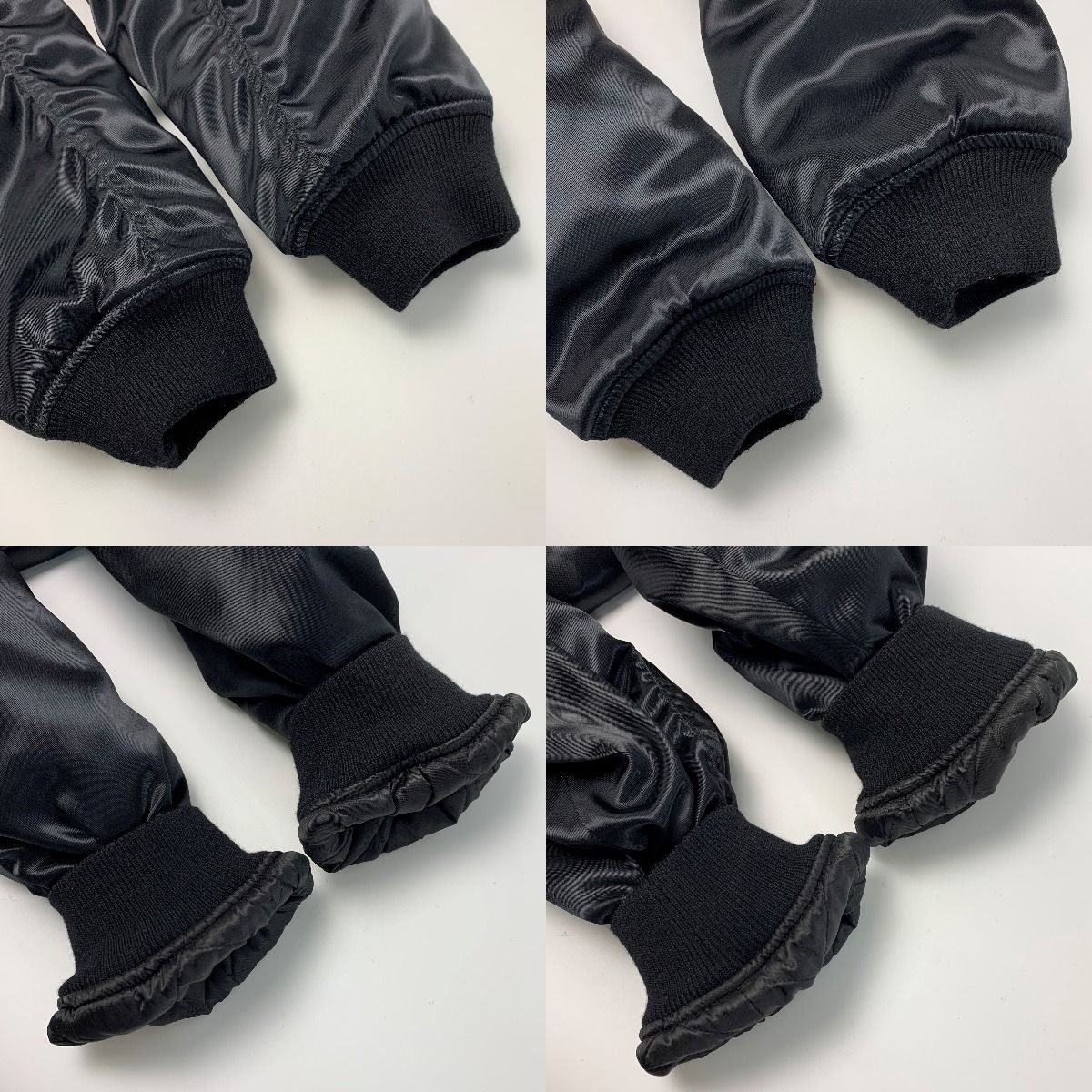 Celine Bomber Jacket Satin Nylon 048s 2w749 38no Black Men's Clothing