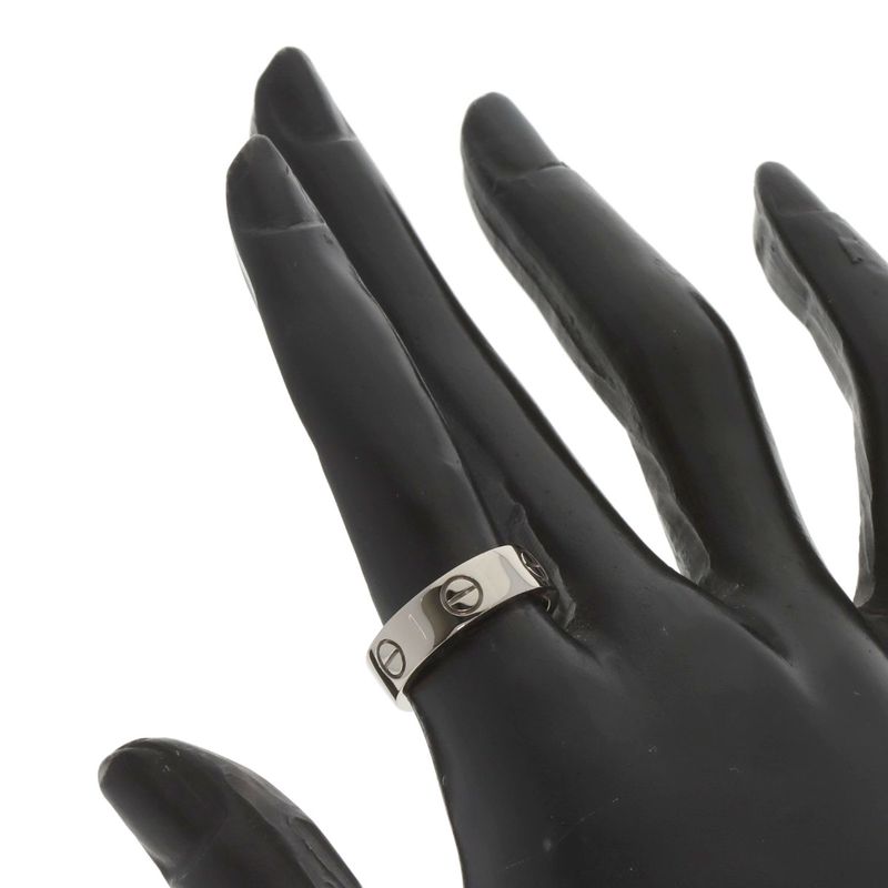 Cartier Love Ring #52 Ring - 18K White Gold Ladies