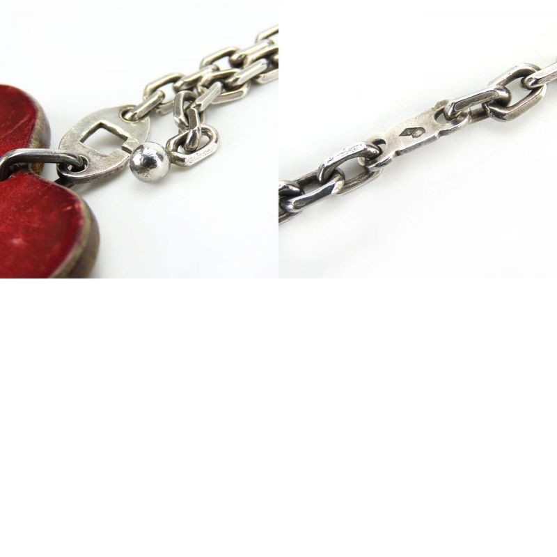 Hermes Bag Charm Apples Fruit Leather Silver 925 Red Green Silver Hardware Key
