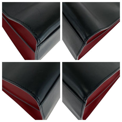 Gucci Bamboo Nim Fair Black Gold Hardware Leather 453764 Handbag Shoulder Bag