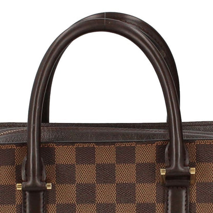Louis Vuitton Triana N51155 Damier Ladies Handbag Brown Excellent Condition