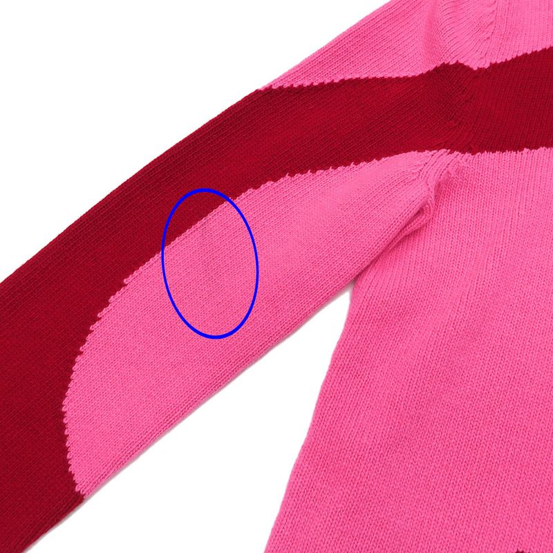 Gucci Long Sleeve Knit S Size Pink 563519 Seater 100% Wool Long Sleeve
