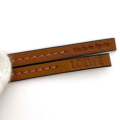 Loewe Elephant Bag Charm Pink Brown Anagram