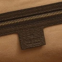 Gucci GG Supreme Ophidia Monogram Medium Shopping Tote Brown Tan Purse