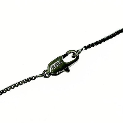 Fendi Metal Logo Necklace Black 414176 Necklace