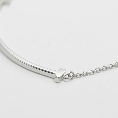 Tiffany & Co T-smile Small 18kwhite Gold Ladies 3g Necklace