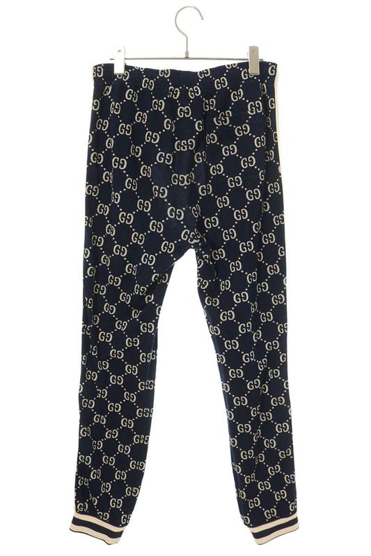 Gucci 496920 X9v05 GG Jacquard Jogging Track Long Pants Men's S