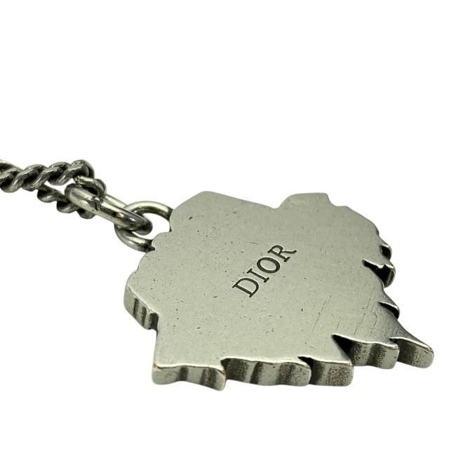 Christian DIOR Necklace Astero Motif Metal Silver