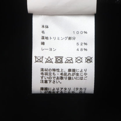 Hermes Dalton 100% Wool Chevron H Felt Hat Black 59 With Box And Storage Bag