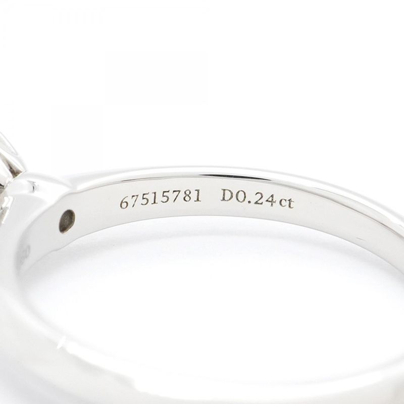 Tiffany & Co Ring Solitaire 1PD Pt950 Platinum Diamond 024ct 8 Ladies