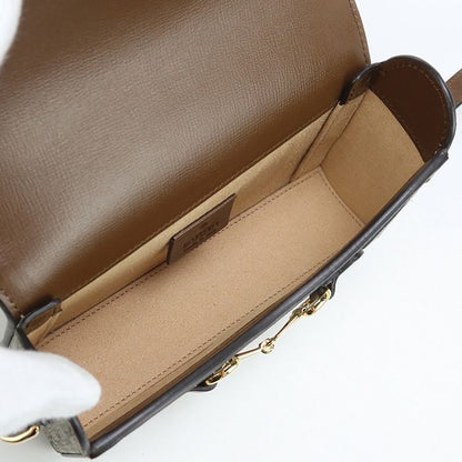 Gucci Mini Bag Gucci Horsebit 1955 699296 Shoulder Bag GG Supreme Canvas Scuff