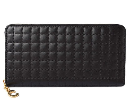 Celine Wallet Long Wallet Large Zipped Wallet 10b553bfl Quilted Black