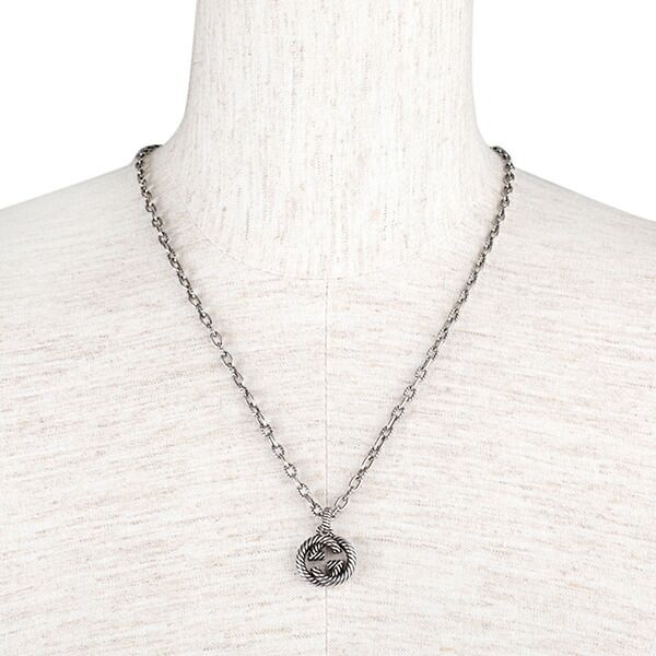 Gucci Necklace Interlocking G Silver