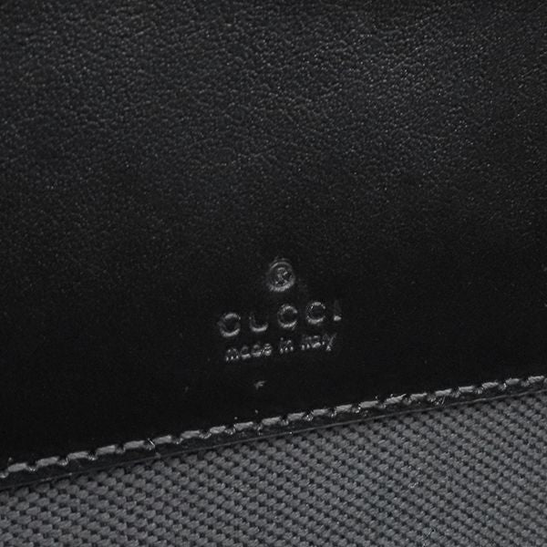 Gucci Shoulder Bag GG Black Small GG Supreme Canvas Black Silver Hardware Black