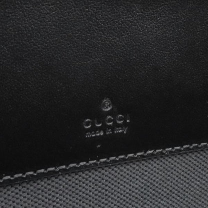 Gucci Shoulder Bag GG Black Small GG Supreme Canvas Black Silver Hardware Black