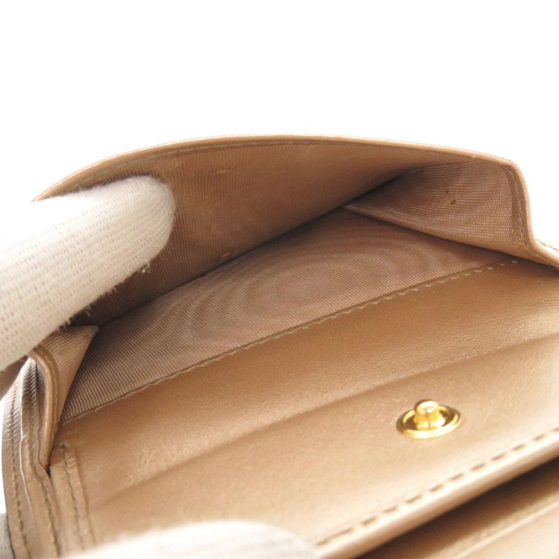 Prada 1mv204 Saffiano Leather Gold Fold Wallet 0933 Prada