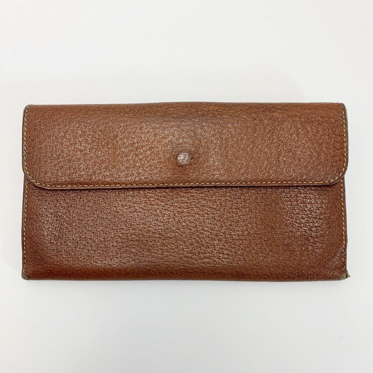 Gucci Interlocking G Pig Leather 035･381･0294 Brown Long Wallet Ladies