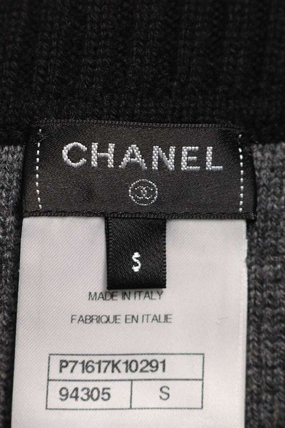 Chanel P71617k10291 22 Rhinestone Turtleneck Knit Vest Women's S