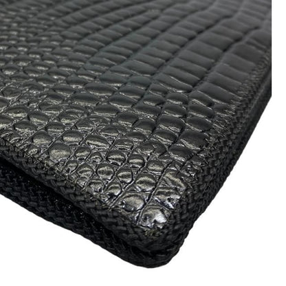 Christian DIOR Vintage Handbag Mini Bag Handbag Croc Shape Pressed Black