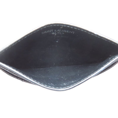 Saint Laurent V-stitch Logo Card Case Calf Women