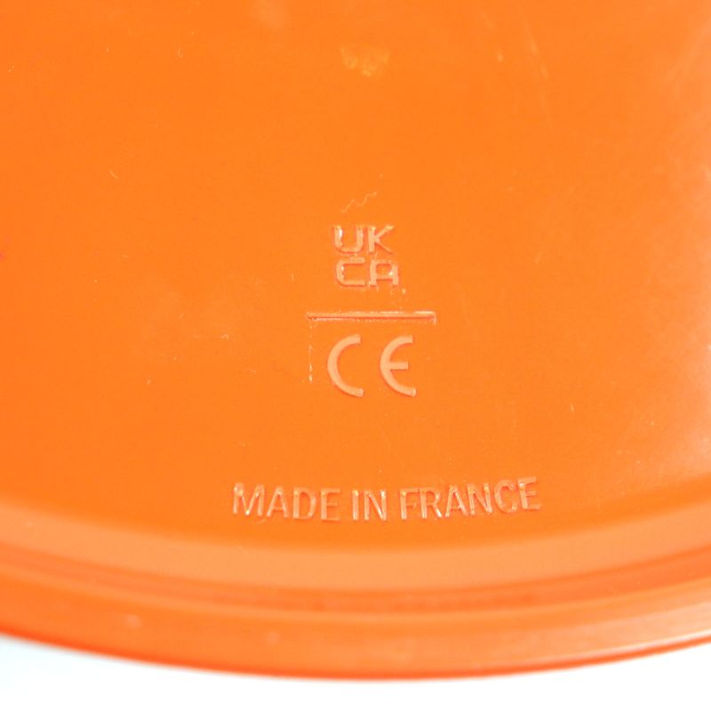 Hermes Uffe Plastic Serie Embossed Dog Frisbee Pet Toy Orange With Box And