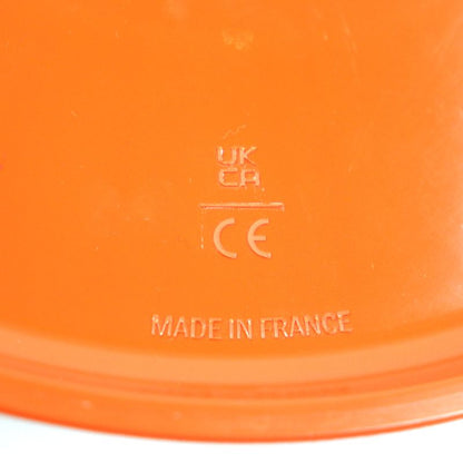 Hermes Uffe Plastic Serie Embossed Dog Frisbee Pet Toy Orange With Box And