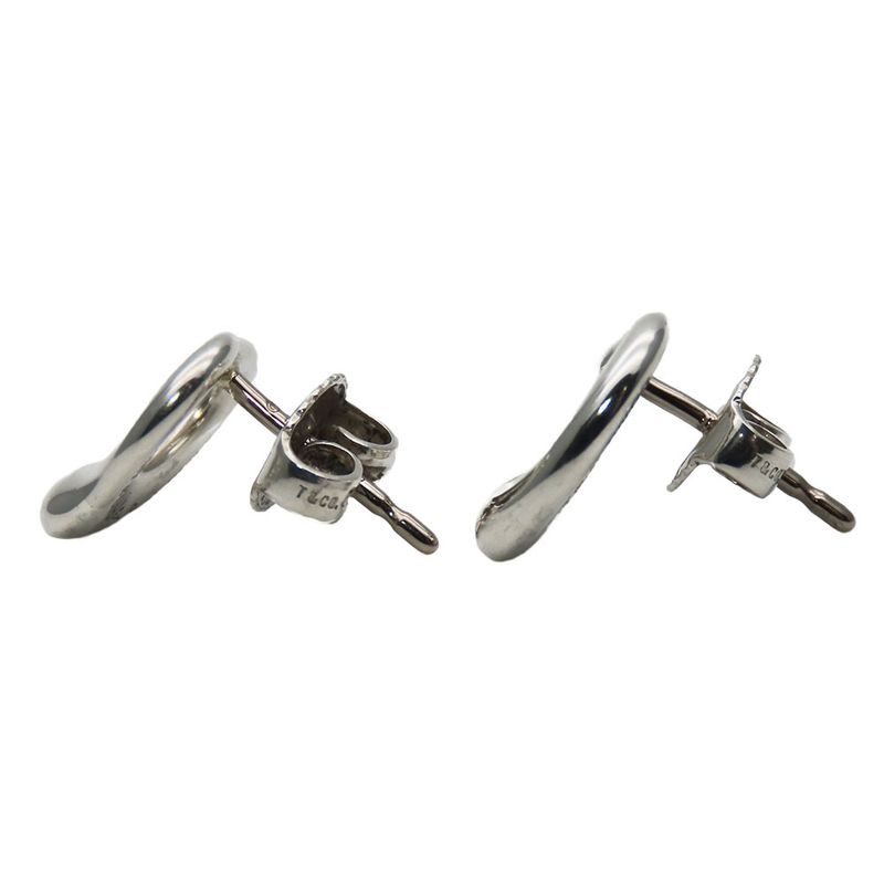 Tiffany & Co Earrings Open Heart 925 Silver Approx 2.1g Silver Elsa Peretti