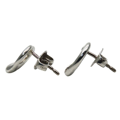 Tiffany & Co Earrings Open Heart 925 Silver Approx 2.1g Silver Elsa Peretti