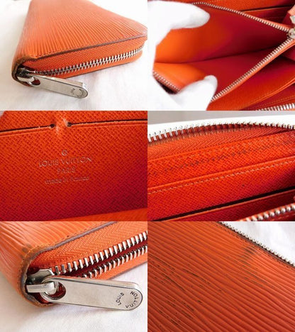Louis Vuitton M60310 Mi4114 - Zippy Wallet Epi Orange Round Zipper Long Wallet