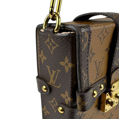 Louis Vuitton Crossbody Shoulder Bag Monogram Reverse Pochette Trunk Vertical