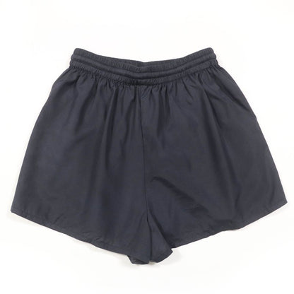 Prada 2021 P218g 100% Silk Triangle Logo Plate Shorts Black 38 Made In Italy