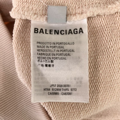 Balenciaga 20aw Pullover Sweatshirt Hoodie 612959 Tivf5 Pink S