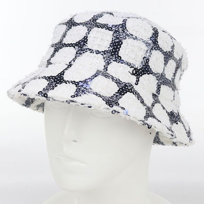 Chanel Bucket Hat Coco Mark Hat Cotton Polyamide Polyester Ladies