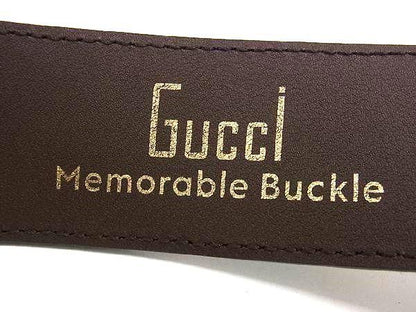 Gucci GG Marmont GG Pattern PVC Belt Women's Brownish And Multicolor