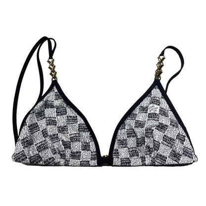 Louis Vuitton Fnsw33 LV Match Damier Swimwear Bikini Swimwear Top Bottom White
