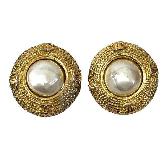 Chanel Coco Mark Vintage Branded Accessories Earrings Ladies