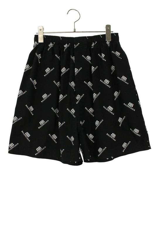 Balenciaga 746223 Tql14 Logo All Over Half Pants Men's 44